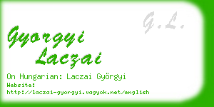 gyorgyi laczai business card